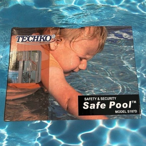 TECHKO S187D Pool Door Alarm - Safe Pool Area Entry Detector - New In Box - Picture 1 of 10